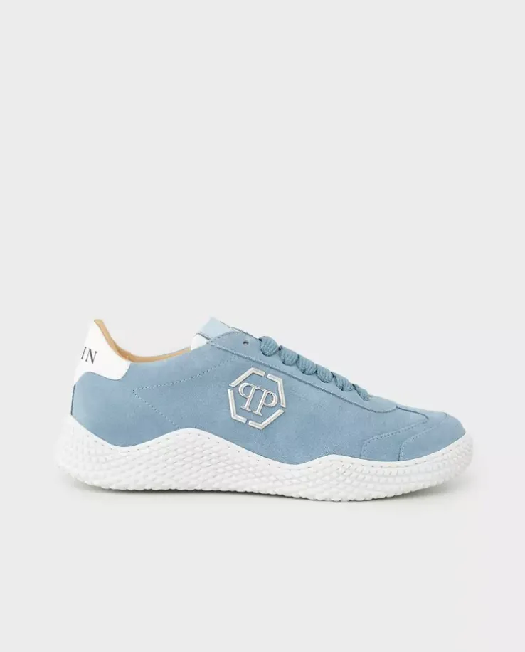 Niebieskie zamszowe sneakersy Runner