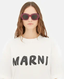 Okulary przeciwsłoneczne Marni Ulawun Vulcano Bordeaux
