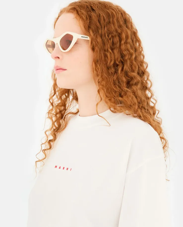 Okulary przeciwsłoneczne Marni Tikbarri Cream