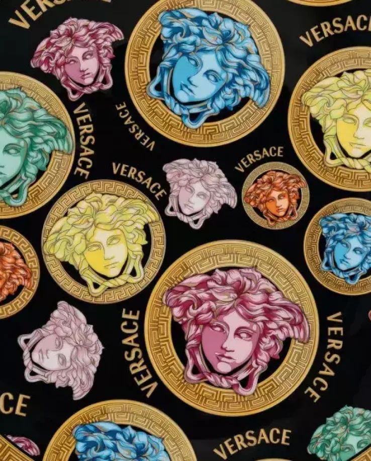 Podtalerz ze złoconym motywem Versace Medusa