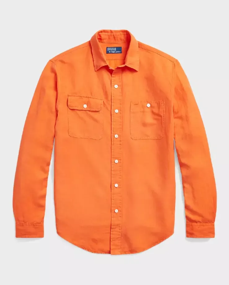 Pomarańczowa koszula Classic Fit