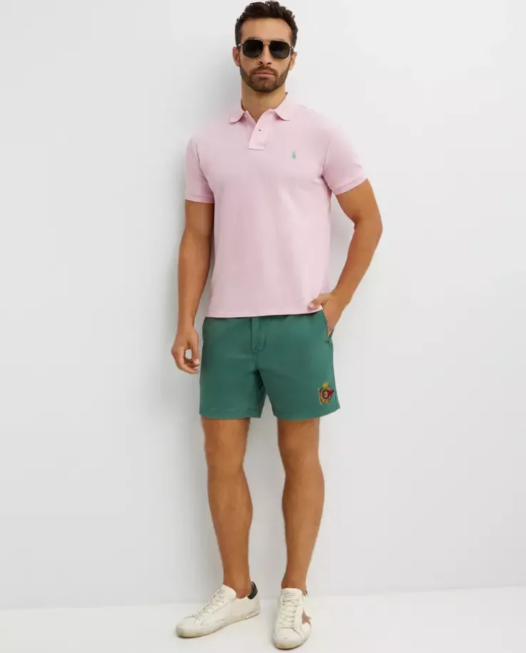 Różowa koszulka polo Custom Slim Fit