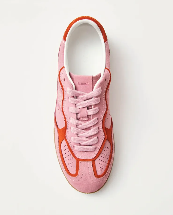 Różowe skórzane sneakersy Tb.490 Rife