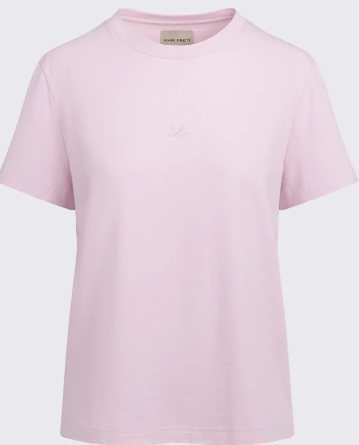 Różowy bawełniany t-shirt Essenza