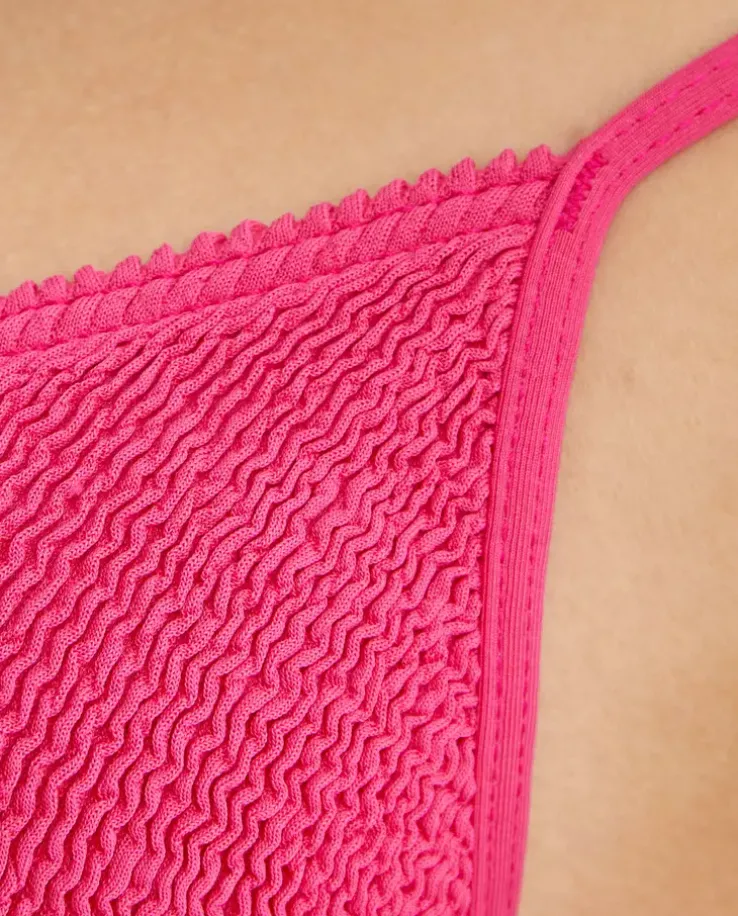 Różowy top od bikini Luana