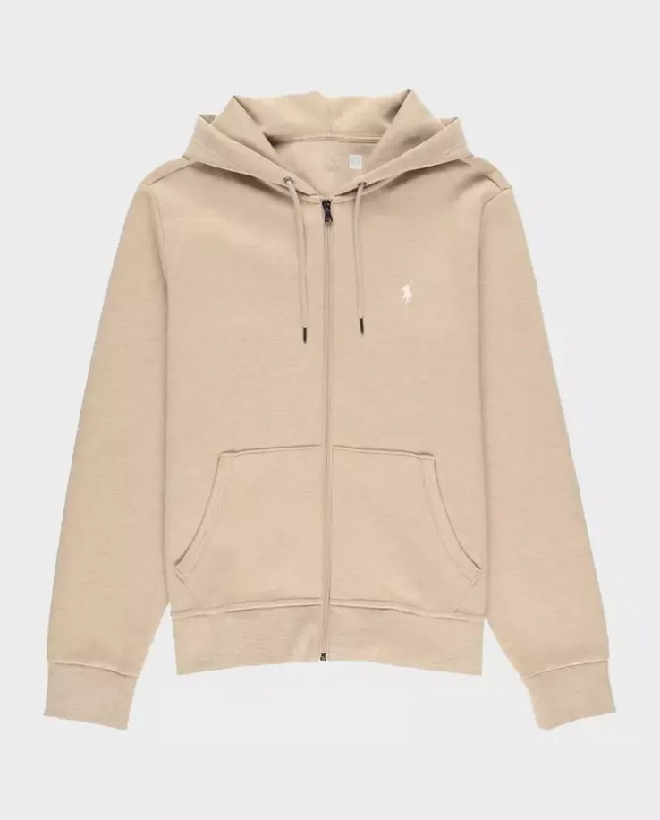Rozpinana bluza z kapturem i logo