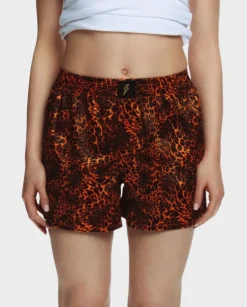 Satynowe boxer shorty w centki