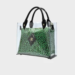 Silikonowa torebka Shopper Green Panther