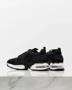 Skórzane czarne sneakersy Runner