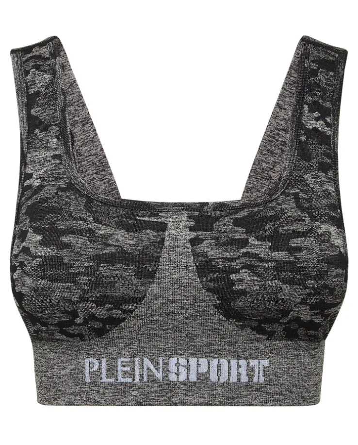 Sportowy top moro z logo