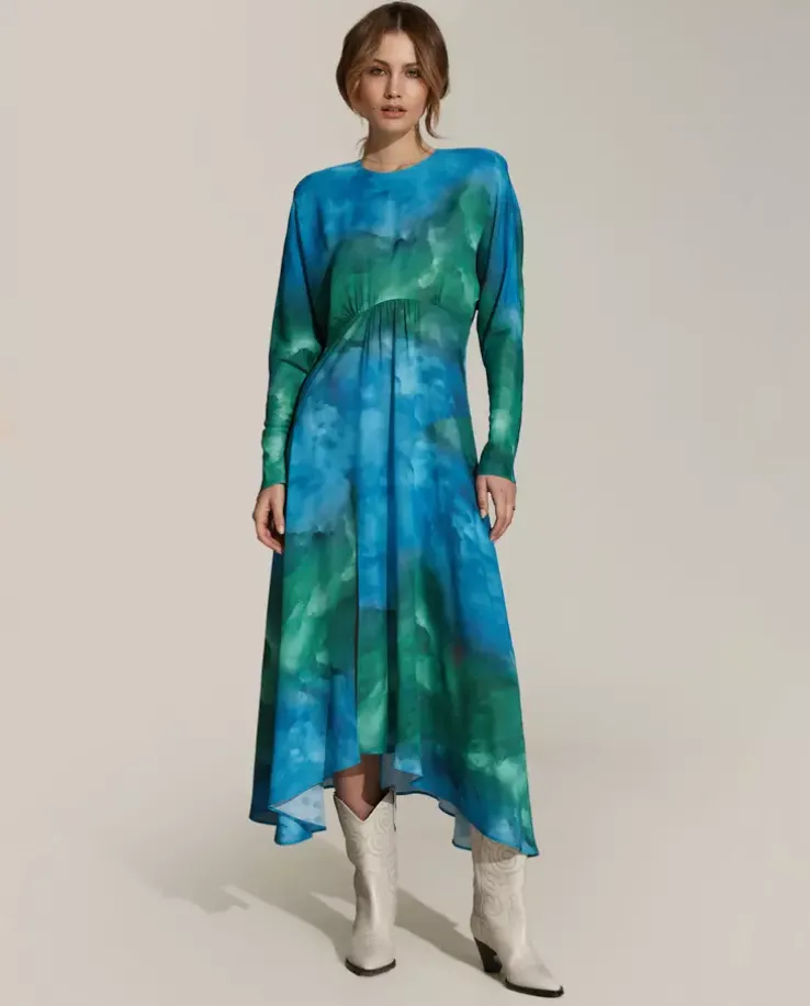 Sukienka midi z printem Cecile
