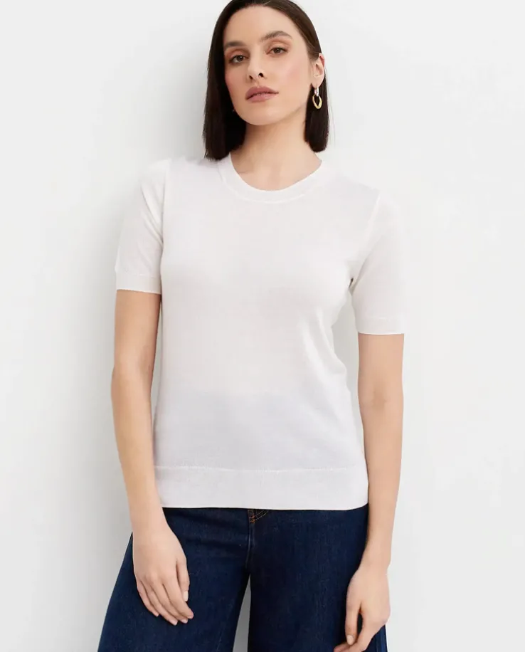 Sweter z krótkim rękawem LINFA25