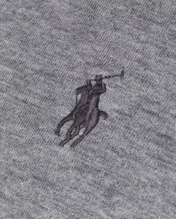 Szara bluzka z suwakiem i logo