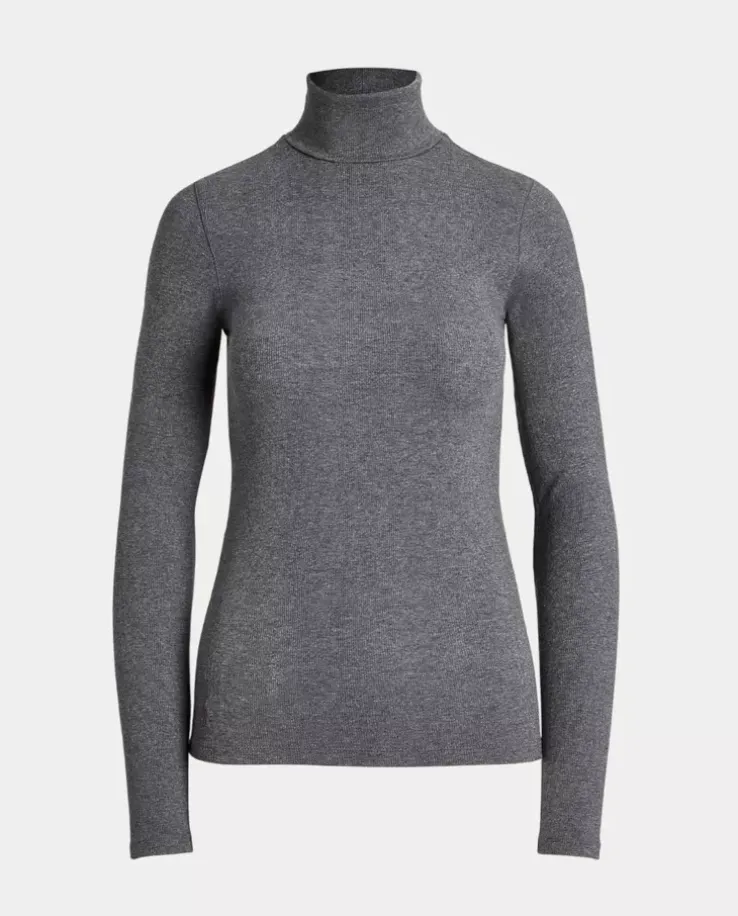 Szary golf Slim Fit z logo