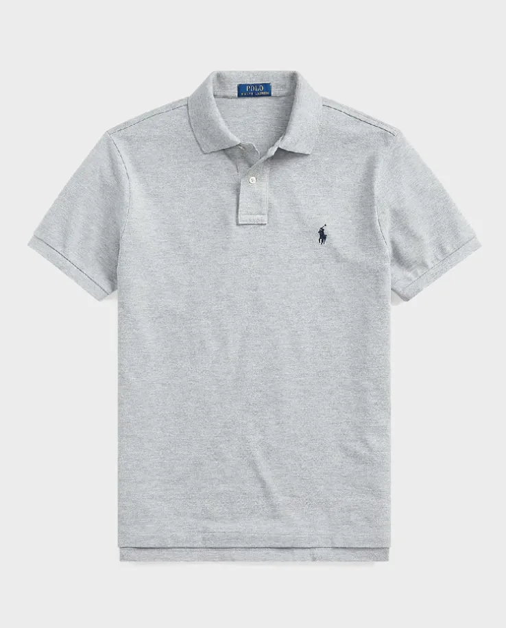 Szary t-shirt polo Classic Fit