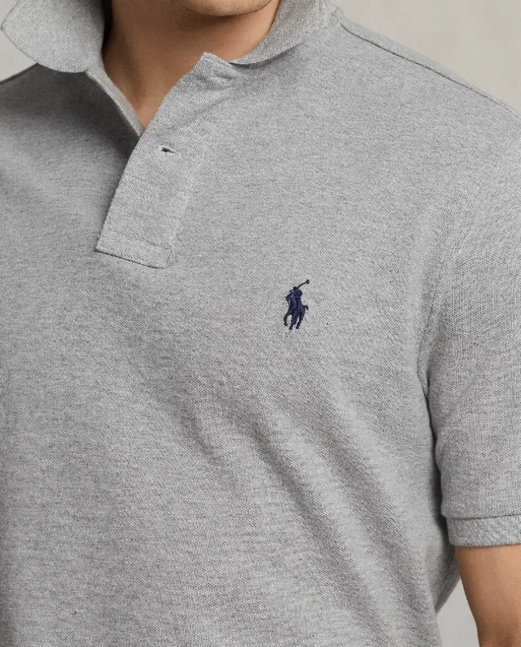 Szary t-shirt polo Classic Fit