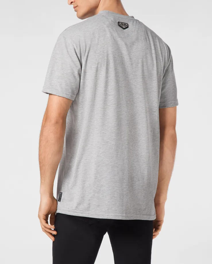 Szary T-shirt z logo