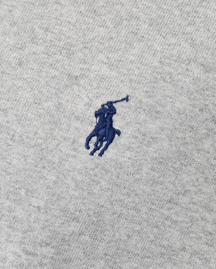 Szary t-shirt z logo Regular Fit