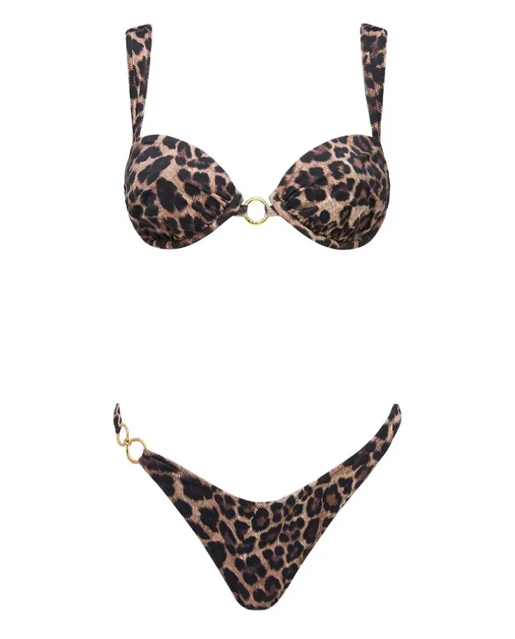 Top od bikini Sana Leopard