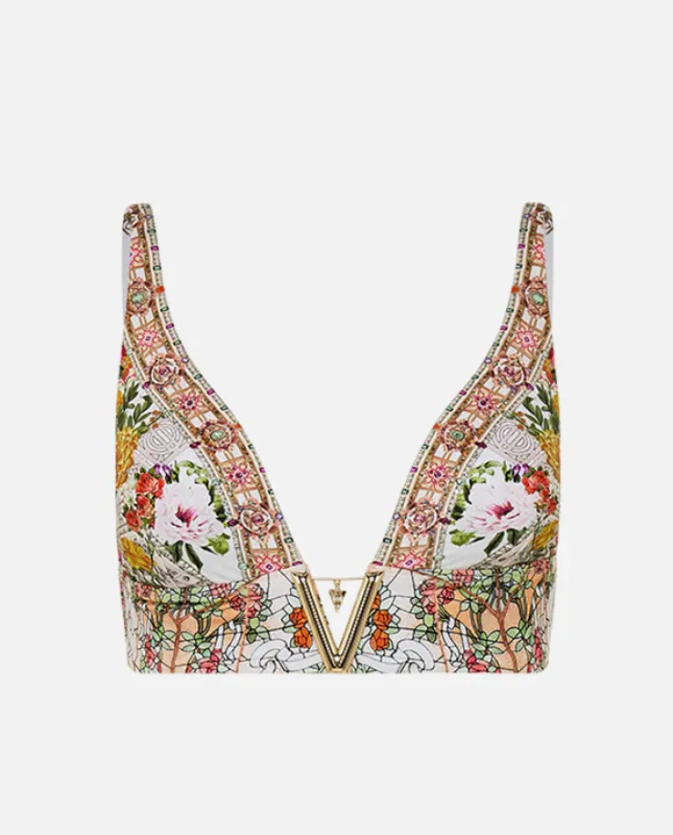 Top od bikini w kwiaty