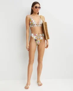 Top od bikini w kwiaty