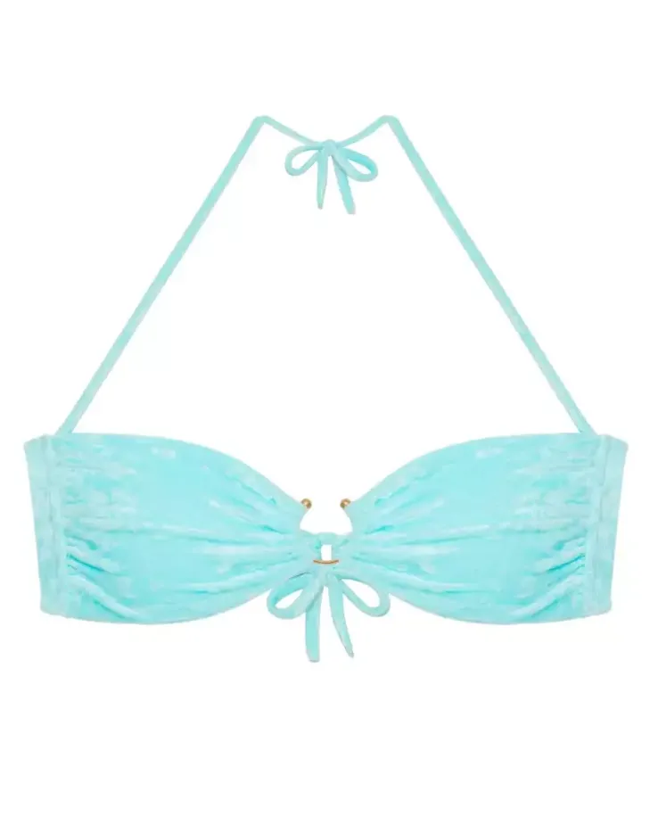 Top z weluru Azzurro