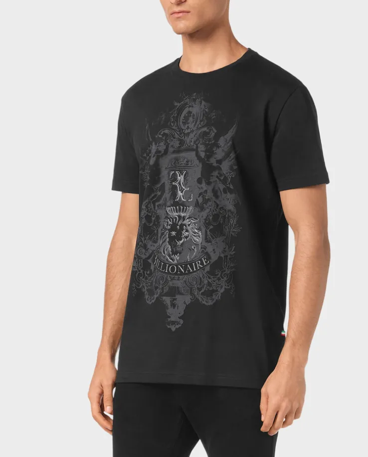 T-shirt z okrągłym dekoltem i nadrukiem