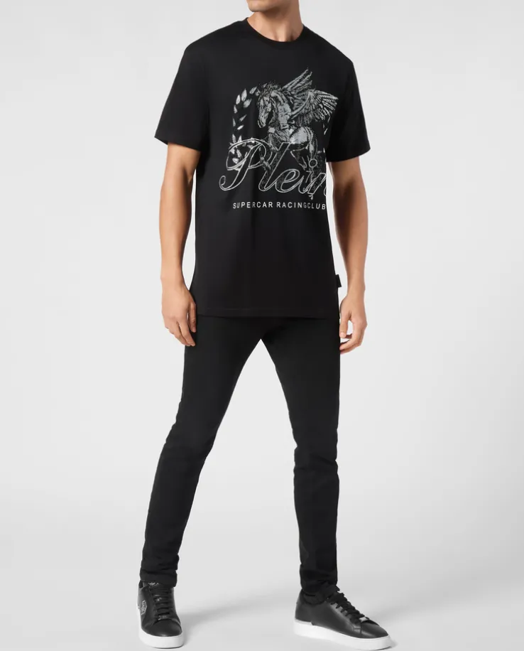 T-shirt z efektownym zdobieniem