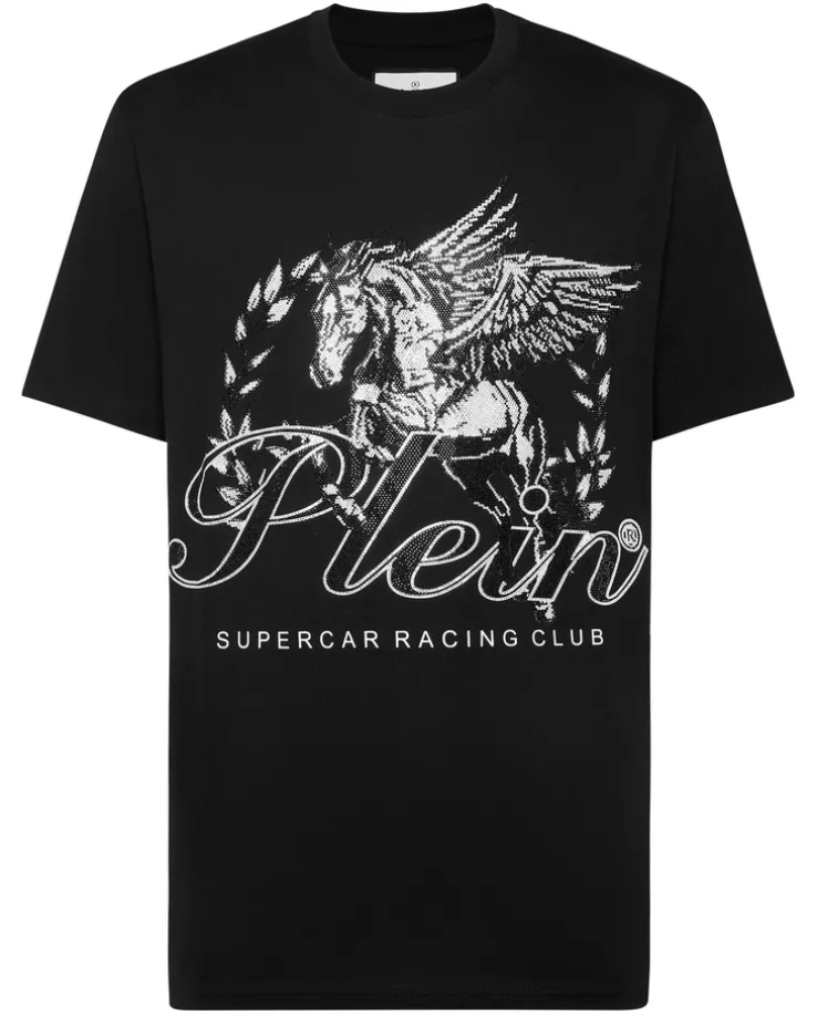 T-shirt z efektownym zdobieniem