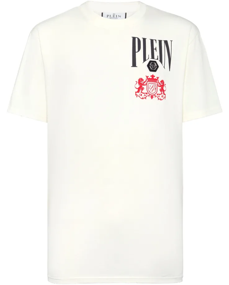 T-shirt z logo na piersi