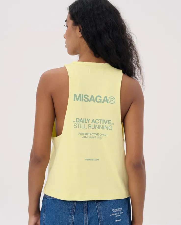 Żółty tank top Motion