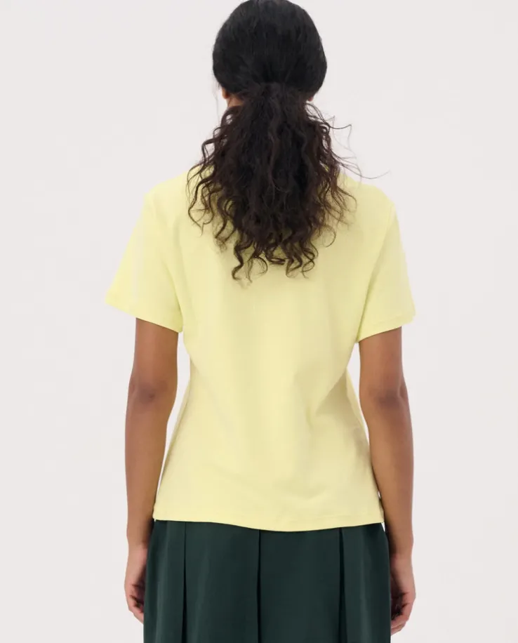 Żółty t-shirt z logo Horizon