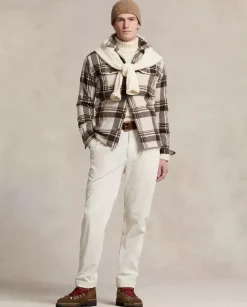 Wełniana koszula w kratę