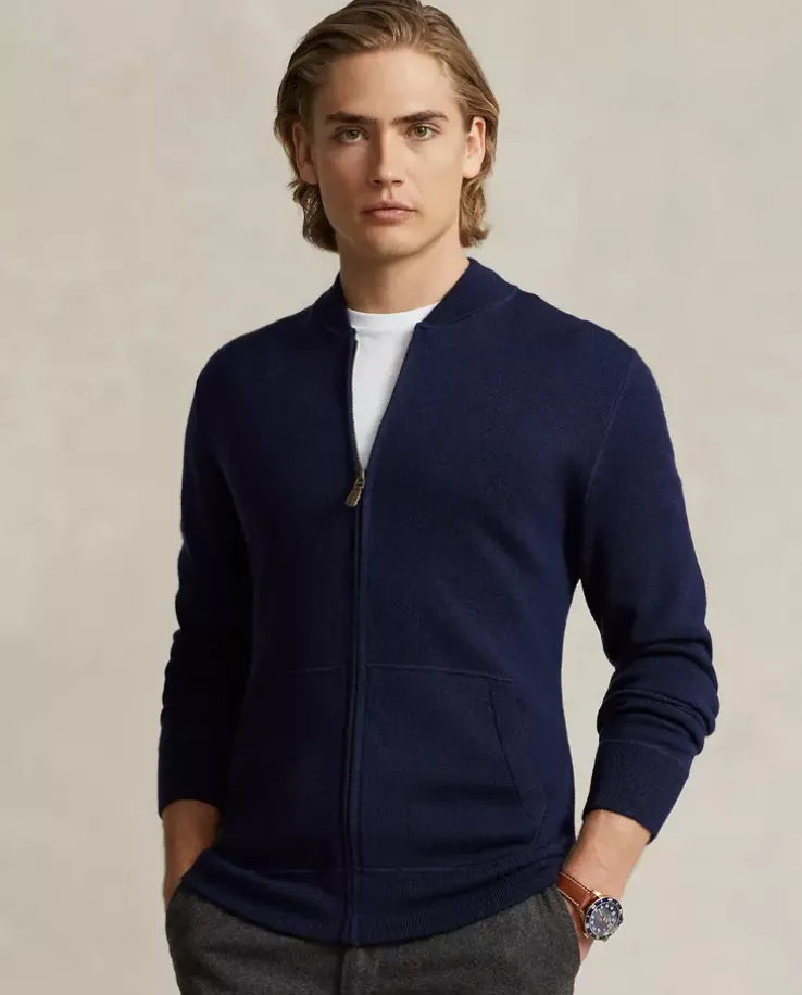 Wełniany kardigan Regular Fit