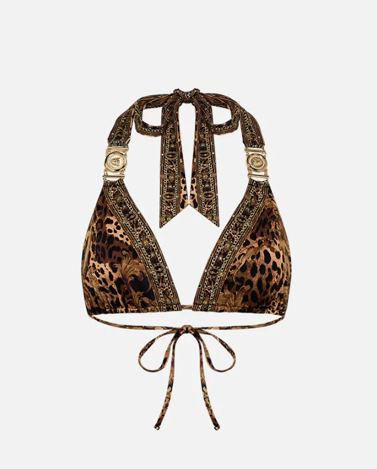 Wzorzysty top od bikini