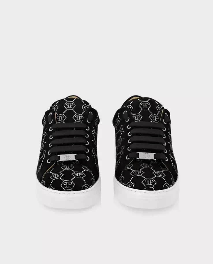 Zamszowe sneakersy Lo-Top z monogramem