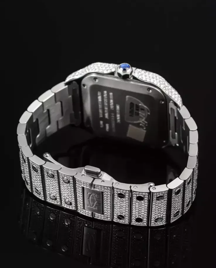 Zegarek Cartier Santos Medium Full Iced