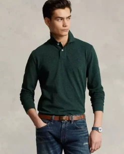 Zielona bluzka polo Custom Slim Fit