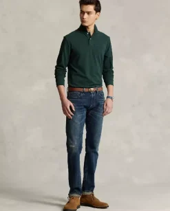 Zielona bluzka polo Custom Slim Fit