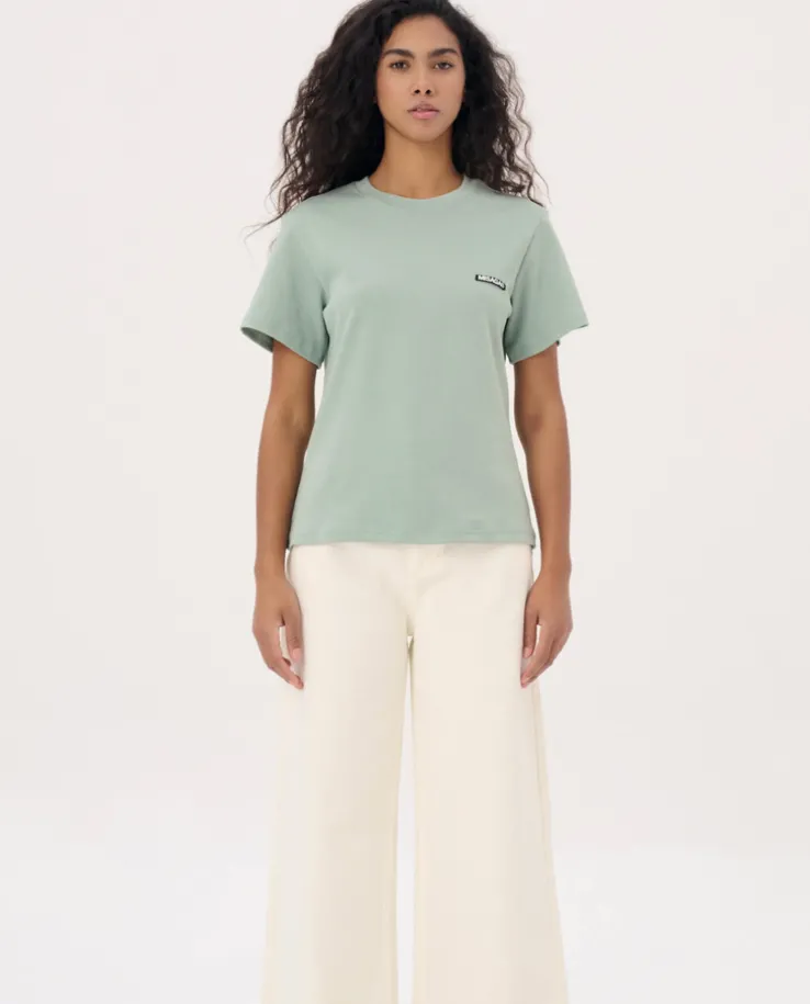 Zielony t-shirt z logo Horizon